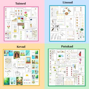 Töölehed: "Suur kevadine komplekt (3–7 a)"